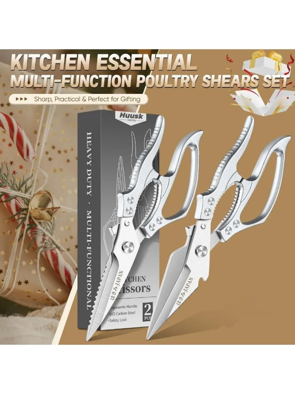 Multifunctional Kitchen Scissors Set - All-Purpose Shears for Cooking & Food